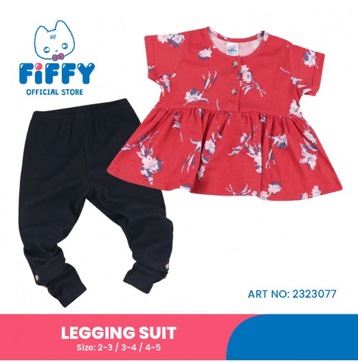 FIFFY BLOOMS AND BUTTERFLIES LEGGING SUIT