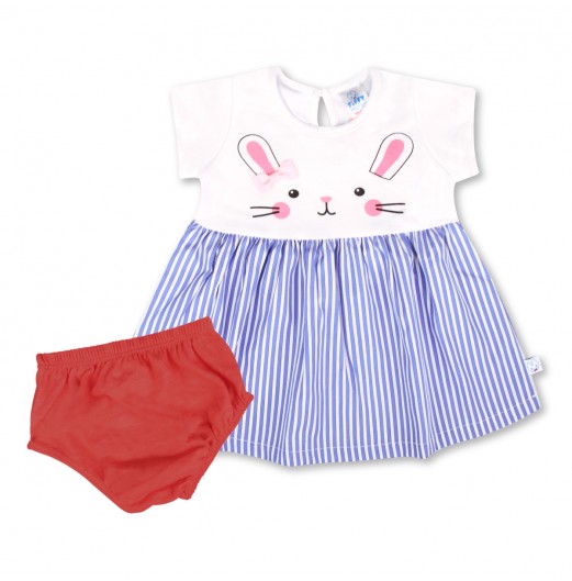 FIFFY BUNNY STRIPE DRESS