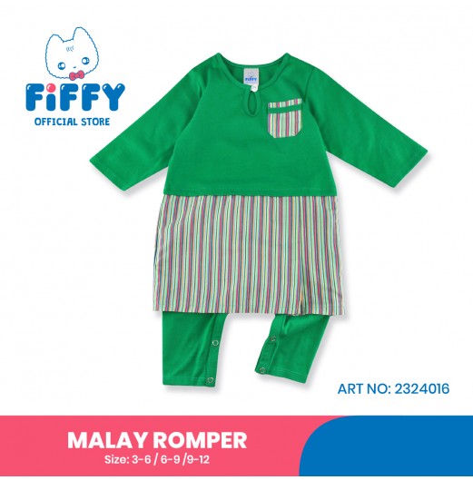 FIFFY COLORFUL PATCHWORK MALAY ROMPER