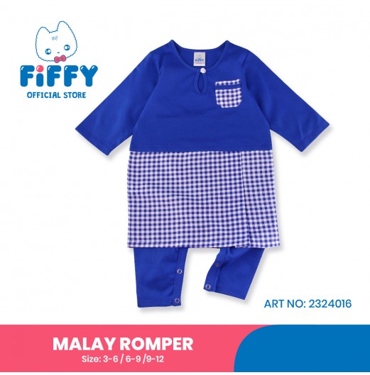 FIFFY COLORFUL PATCHWORK MALAY ROMPER