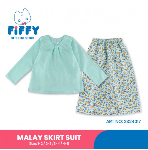 FIFFY GARDEN SPLENDOR MALAY SKIRT SUIT