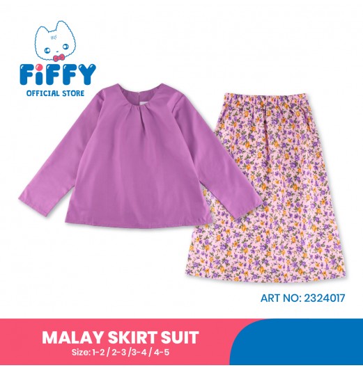 FIFFY GARDEN SPLENDOR MALAY SKIRT SUIT