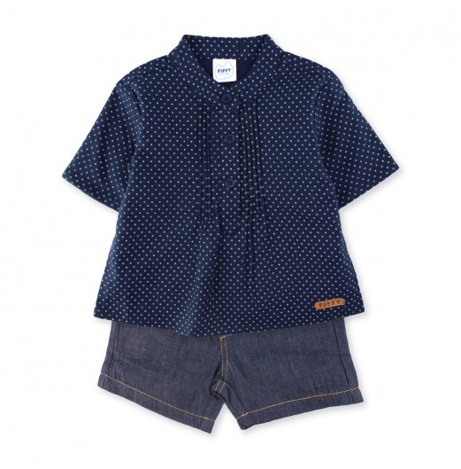FIFFY SMART BABY SHORT SLEEVE BOY SHIRT SUIT