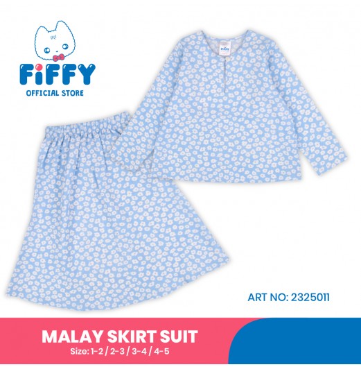 FIFFY BAJU BAYI FLORAL ELEGANCE MALAY SKIRT SUIT (2325011) FIFFY BAJU BAYI FLORAL ELEGANCE MALAY SKIRT SUIT (2325011)