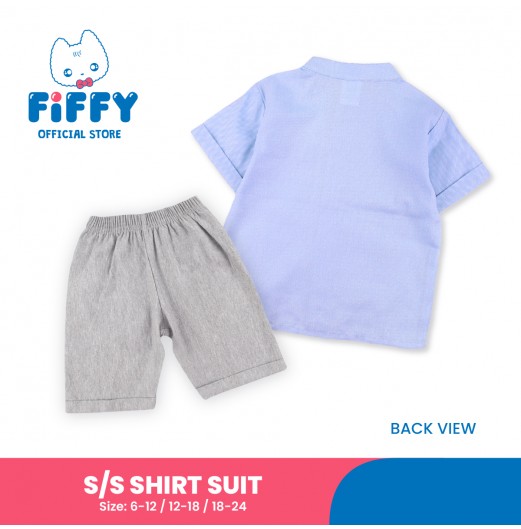 FIFFY BAJU BAYI CLASSIC CHARMER SHORT SLEEVE SHIRT SUIT (2325058)