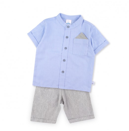 FIFFY BAJU BAYI CLASSIC CHARMER SHORT SLEEVE SHIRT SUIT (2325058)