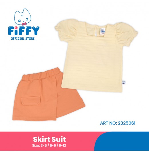 FIFFY CORAL CANDY CUTIE SKIRT SUIT (2325061)