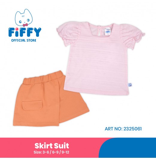 FIFFY CORAL CANDY CUTIE SKIRT SUIT (2325061)
