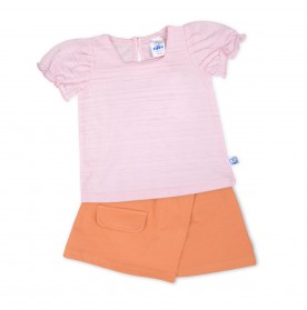 FIFFY CORAL CANDY CUTIE SKIRT SUIT (2325061)