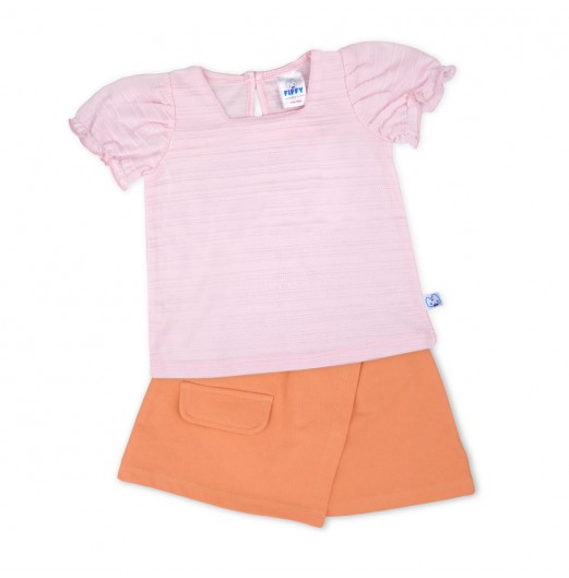FIFFY CORAL CANDY CUTIE SKIRT SUIT (2325061)
