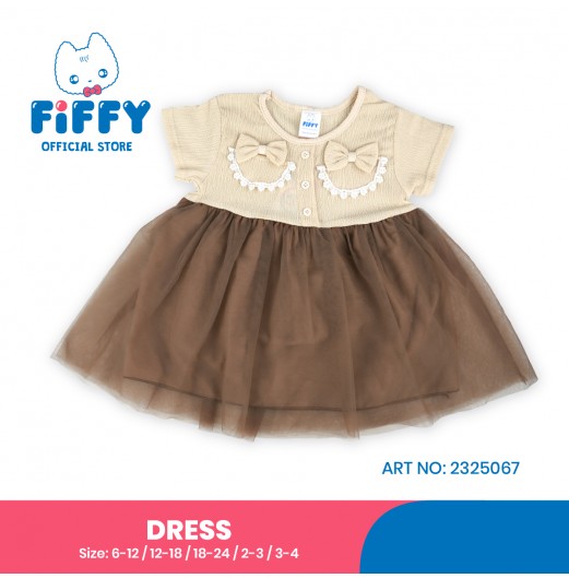 FIFFY BAJU BAYI SWEERT RUFFLE TRIO DRESS (2325067)