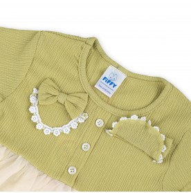 FIFFY BAJU BAYI SWEERT RUFFLE TRIO DRESS (2325067)