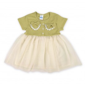 FIFFY BAJU BAYI SWEERT RUFFLE TRIO DRESS (2325067)