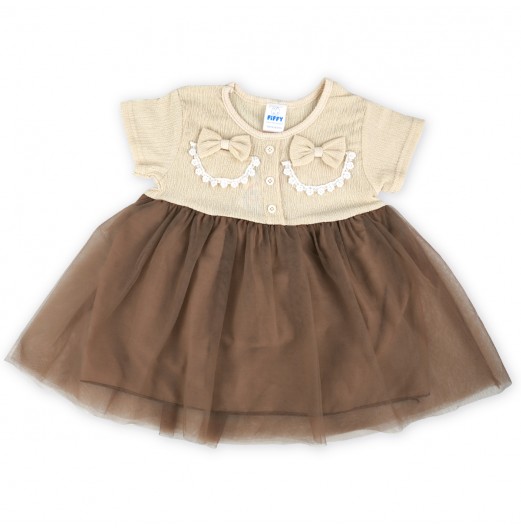 FIFFY BAJU BAYI SWEERT RUFFLE TRIO DRESS (2325067)