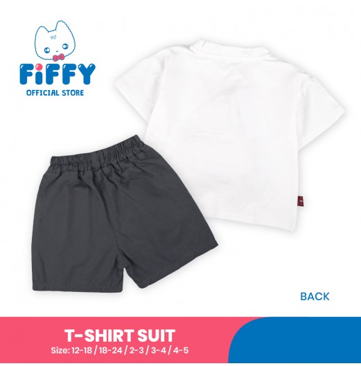 FIFFY BAJU BAYI GIRAFFE COMING T-SHIRT SUIT 3D (2325073)