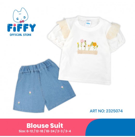 FIFFY FLORA GARDEN BAJU BAYI BLOUSE SUIT (2325074)