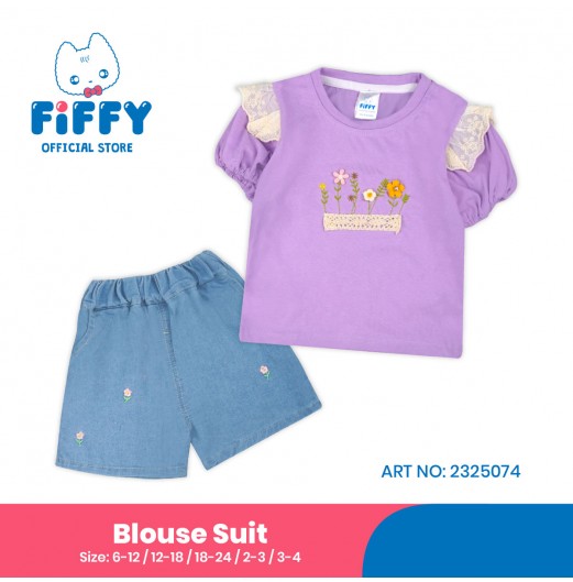 FIFFY FLORA GARDEN BAJU BAYI BLOUSE SUIT (2325074)