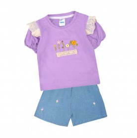 FIFFY FLORA GARDEN BAJU BAYI BLOUSE SUIT (2325074)