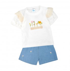 FIFFY FLORA GARDEN BAJU BAYI BLOUSE SUIT (2325074)