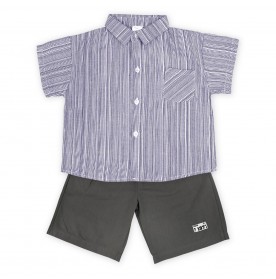 FIFFY BAJU BAYI LITTLE GENTLEMEN SHORT SLEEVE SHIRT SUIT (2325077)