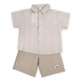 FIFFY BAJU BAYI LITTLE GENTLEMEN SHORT SLEEVE SHIRT SUIT (2325077)