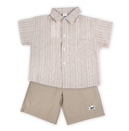 FIFFY BAJU BAYI LITTLE GENTLEMEN SHORT SLEEVE SHIRT SUIT (2325077)
