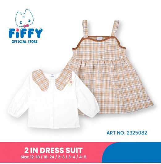 FIFFY BAJU BAYI FAIRY CHECKERS 2 IN 1 DRESS SUIT (2325082)
