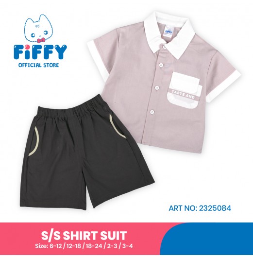 FIFFY BAJU BAYI TASTE AND SHORT SLEEVE SHIRT SUIT (2325084)