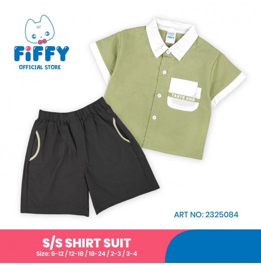 FIFFY BAJU BAYI TASTE AND SHORT SLEEVE SHIRT SUIT (2325084)