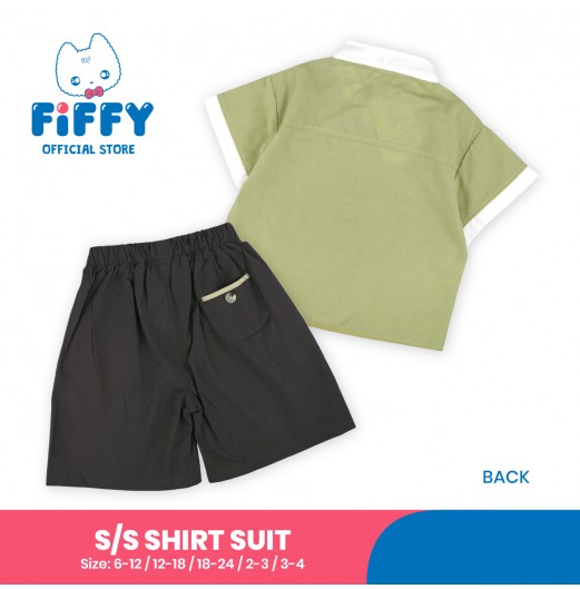 FIFFY BAJU BAYI TASTE AND SHORT SLEEVE SHIRT SUIT (2325084)