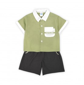 FIFFY BAJU BAYI TASTE AND SHORT SLEEVE SHIRT SUIT (2325084)