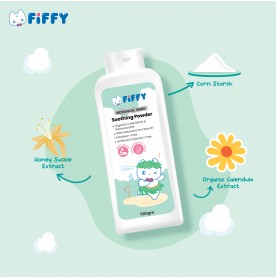 FIFFY BOTANICAL BABY POWDER (500GM X 2) -2515