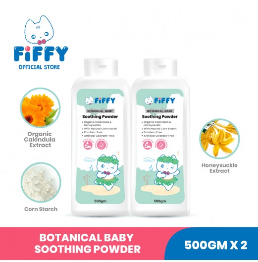 SHOP ALL - FIFFY BOTANICAL BABY POWDER (500GM X 2)