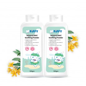 FIFFY BOTANICAL BABY POWDER (500GM X 2) -2515