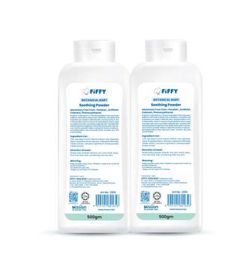 SHOP ALL - FIFFY BOTANICAL BABY POWDER (500GM X 2)