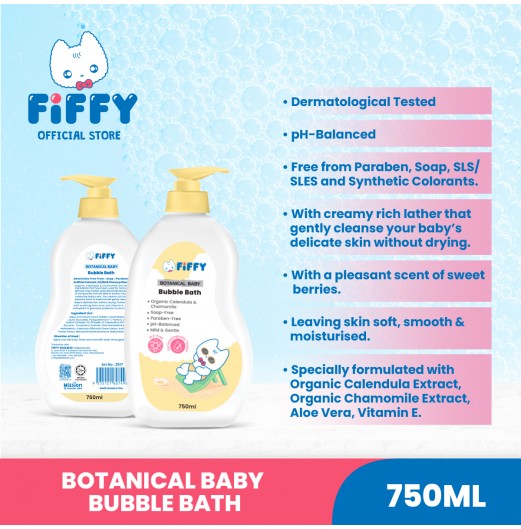 SHOP ALL - FIFFY BOTANICAL BABY BUBBLE BATH 750ML