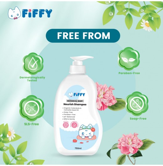 SHOP ALL - FIFFY BOTANICAL BABY NOURISH SHAMPOO 750ML