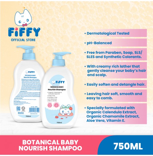 SHOP ALL - FIFFY BOTANICAL BABY NOURISH SHAMPOO 750ML
