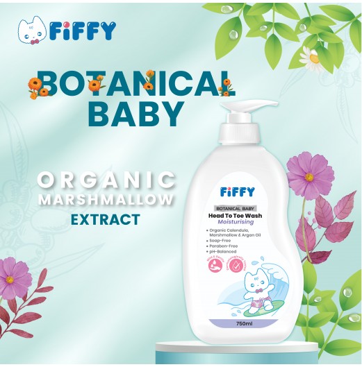 SHOP ALL - FIFFY BOTANICAL BABY HEAD TO TOE WASH (MOISTURIZING) 750ML