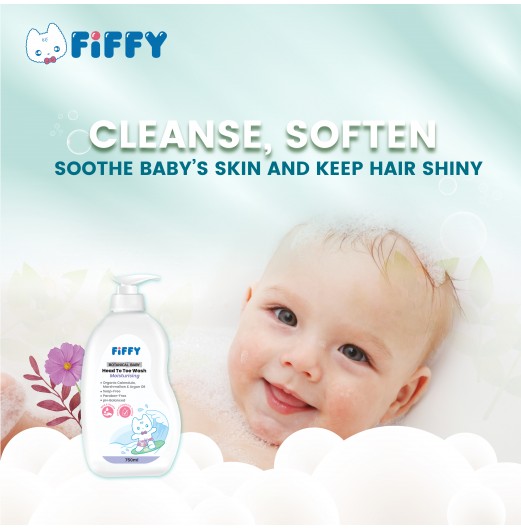 SHOP ALL - FIFFY BOTANICAL BABY HEAD TO TOE WASH (MOISTURIZING) 750ML
