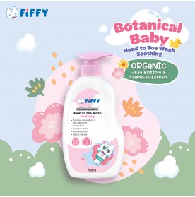 FIFFY SOOTHING BOTANICAL BABY HEAD TO TOE WASH (750ML BOTTLE / 600ML REFILL) -2527/98-14-008/FO23003