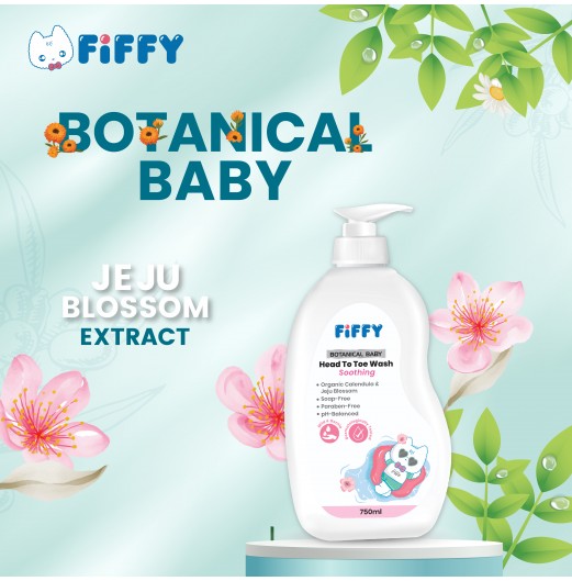 SHOP ALL - FIFFY BOTANICAL BABY HEAD TO TOE WASH (SOOTHING) 750ML