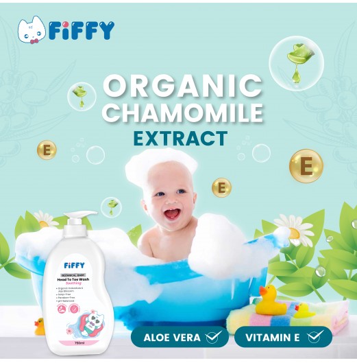 SHOP ALL - FIFFY BOTANICAL BABY HEAD TO TOE WASH (SOOTHING) 750ML