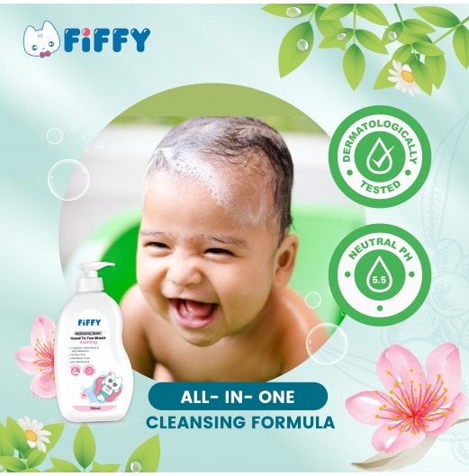 SHOP ALL - FIFFY BOTANICAL BABY HEAD TO TOE WASH (SOOTHING) 750ML