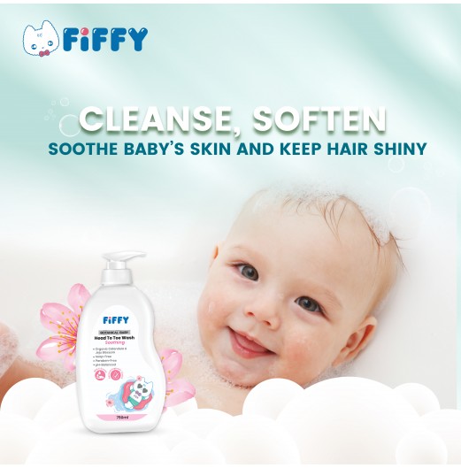 SHOP ALL - FIFFY BOTANICAL BABY HEAD TO TOE WASH (SOOTHING) 750ML