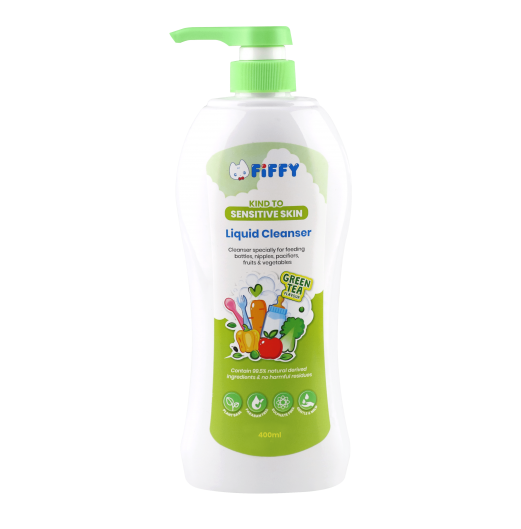 Bottle Wash - FIFFY BABY LIQUID CLEANSER GREEN TEA (400ML)