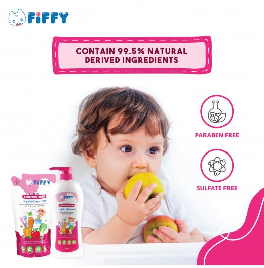 FIFFY BABY LIQUID CLEANSER VALUE PACK MINT FLAVOR (750ML +600ML)