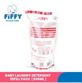 FIFFY BABY ENZYME LAUNDRY DETERGENT REFILL PACK 800ml