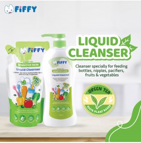FIFFY BABY LIQUID CLEANSER GREEN TEA (750ML+ 600ML)