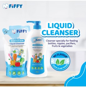 FIFFY BABY LIQUID CLEANSER VALUE PACK NO FLAVOUR (750ML +600ML) 98-561